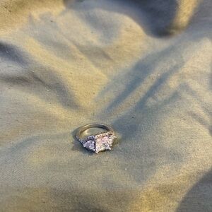 Sophisticated Silver and White Ring